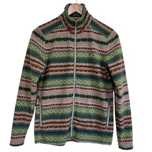 Polo Golf Ralph Lauren Women’s Fair Isle Full Zip Fleece Jacket Size Small